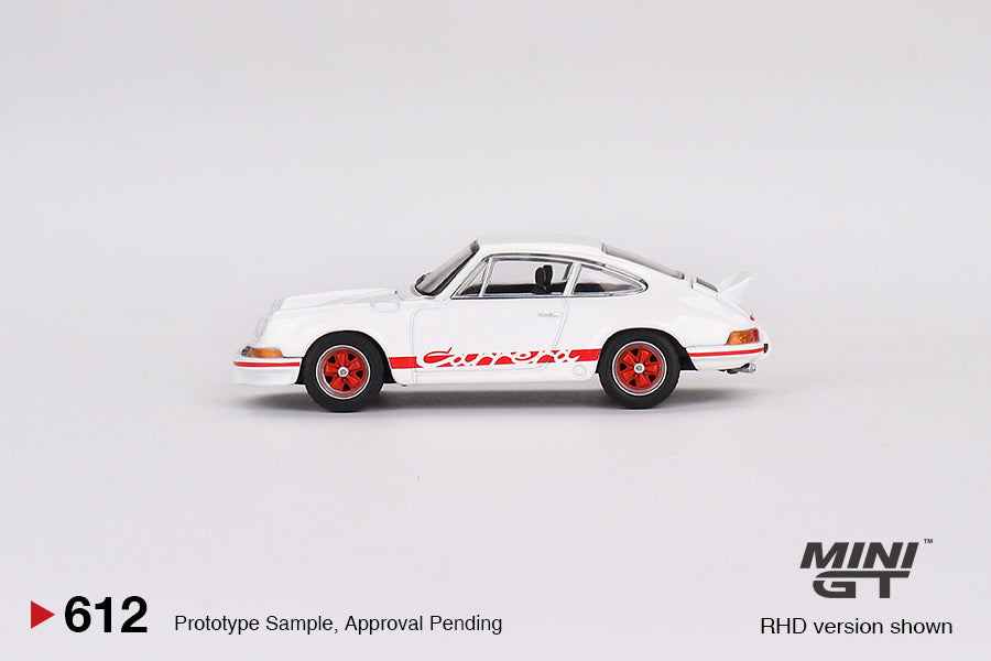 Porsche 911 Carrera RS 2.7 Grand Prix White with Red Livery 1:64